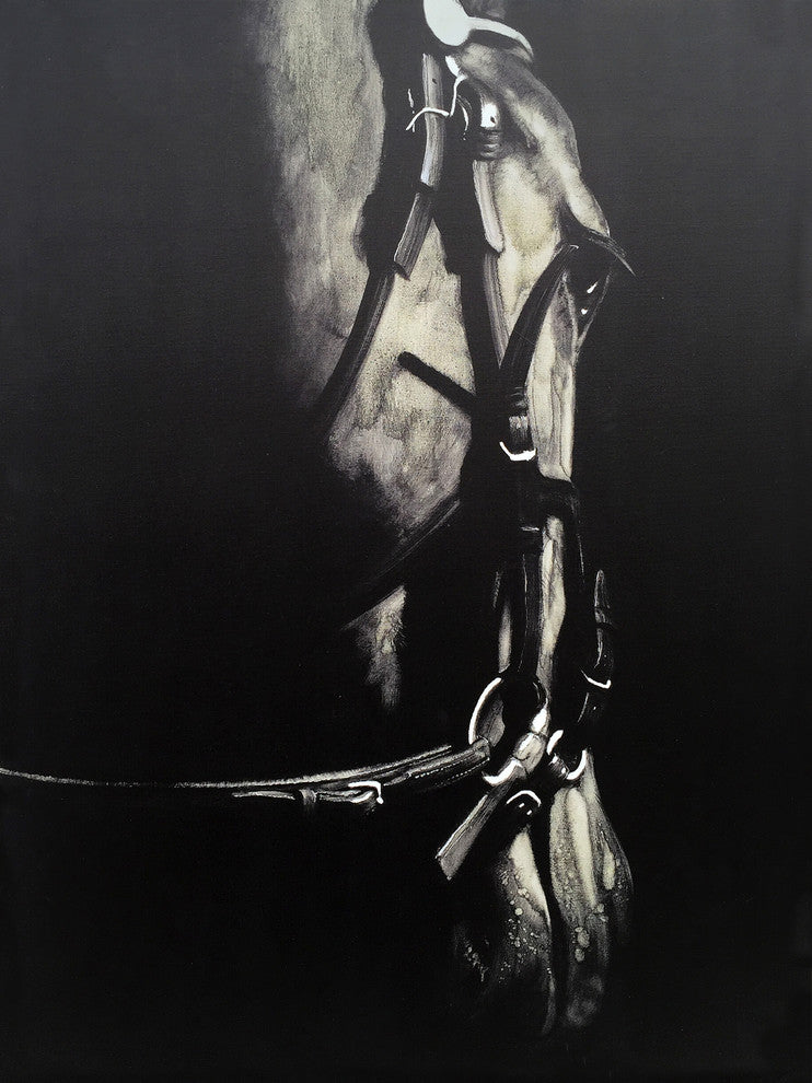 Wall Decor Painting Horse in the Dark V