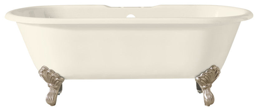 Cheviot Products Regal Cast Iron Bathtub With Faucet Holes and Shaughnessy