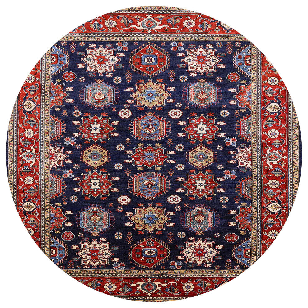 Ahgly Company Indoor Round Mid-Century Modern Area Rugs, 3' Round