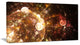 Brown World Bubbles Water Drops, Floral Canvas Art Print, 40x20