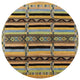 Ahgly Company Indoor Round Mid-Century Modern Area Rugs, 5' Round