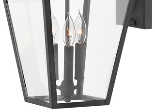 Hinkley Alford Place Lg 20.5" Outdoor LED Wall Mount Lantern, Museum Black