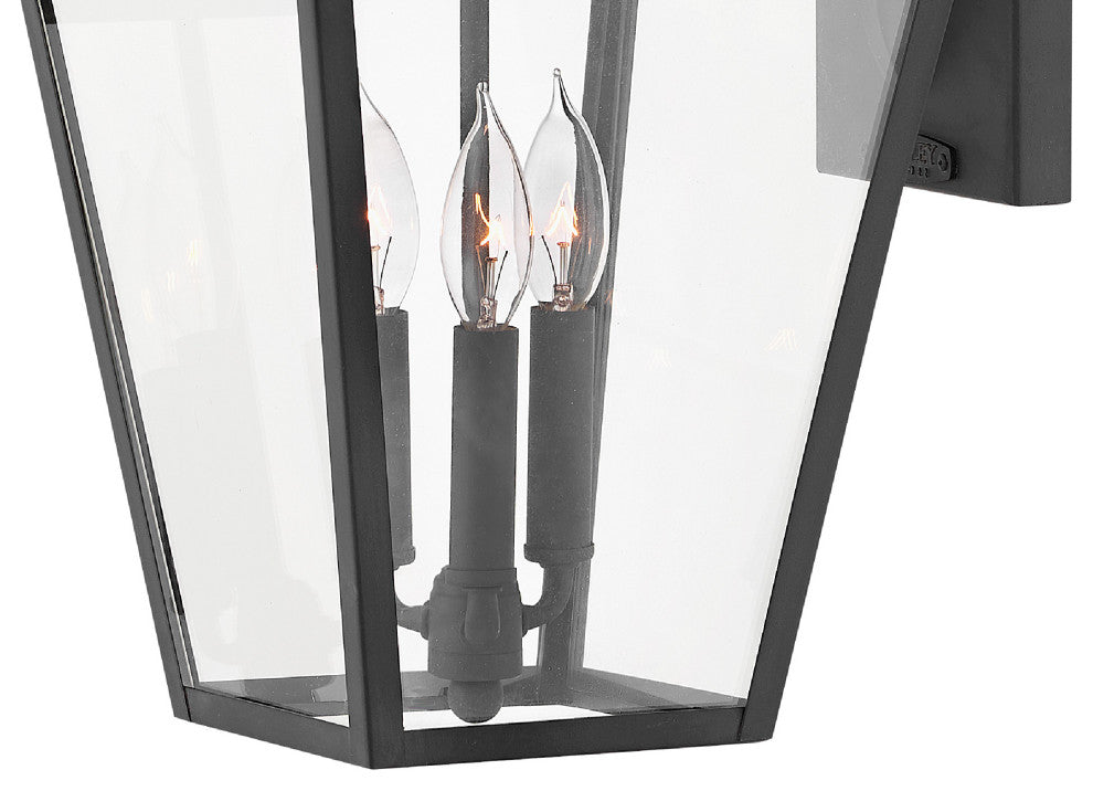 Hinkley Alford Place Lg 20.5" Outdoor LED Wall Mount Lantern, Museum Black