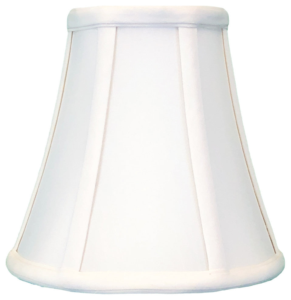Royal Designs True Bell Basic Lamp Shade, Round Clip Fitter, White, 3.75x7x6.75