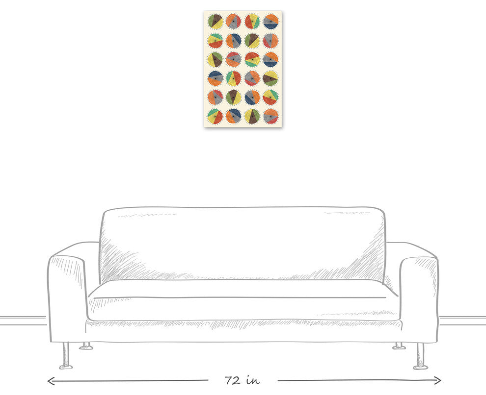 Groovy Blooms 16x24 Canvas Wall Art