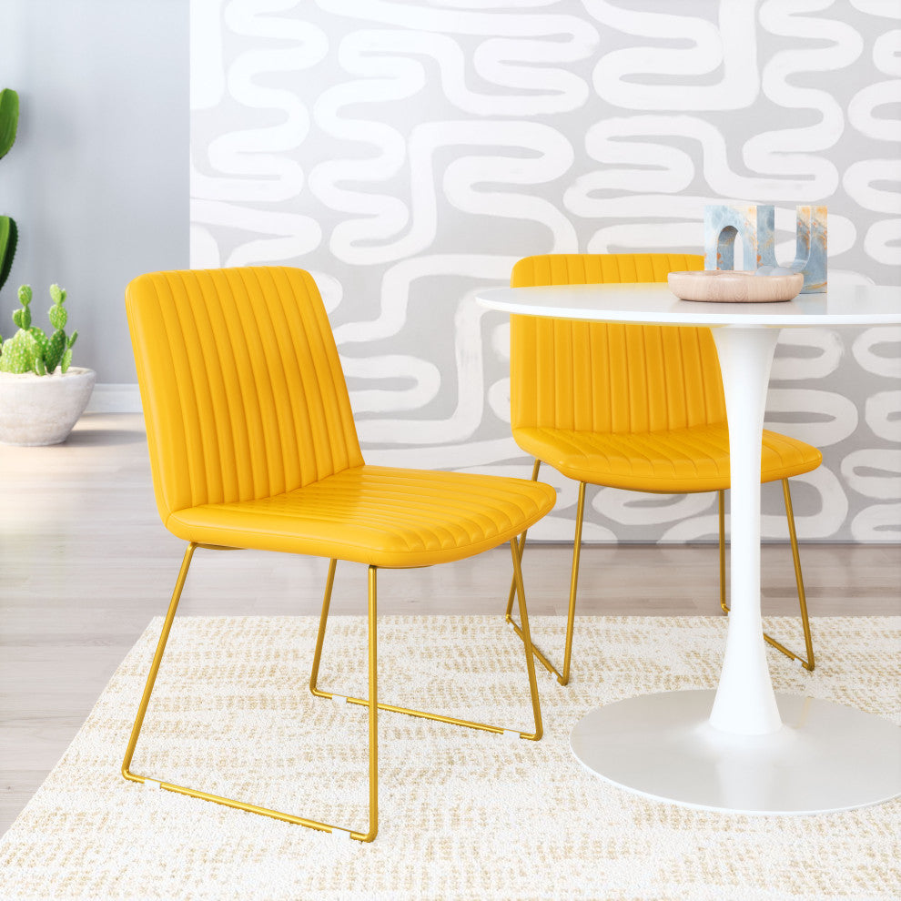Joy Dining Chair, Set of 2 Yellow
