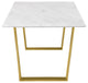 Cameron Dining Table, Gold