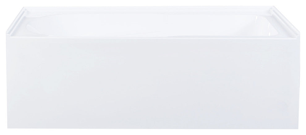 Voltaire 48"x32" Acrylic White, Alcove, Left Hand Drain, Apron Bathtub