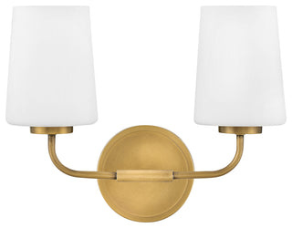 Lark 853452 Kline 2 Light 14"W Bathroom Vanity Light - Heritage Brass