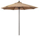 9' Bronze Push Lift Fiberglass Rib Aluminum Umbrella, Olefin, Terrace Sequoia