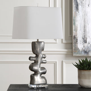 Uttermost Free Flowing Nickel Table Lamp
