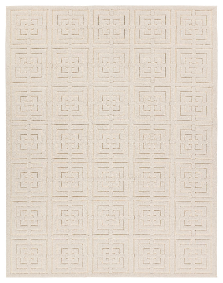Jaipur Living Marvelle Geometric Cream Area Rug 5'3"X7'6"