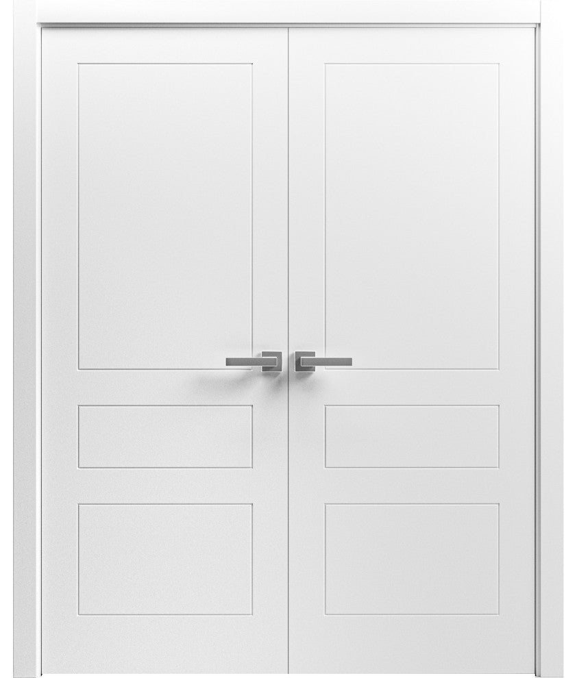 Interior Solid French Double Doors 84x80"