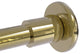 Shower Curtain Rod Brackets, Unlacquered Brass