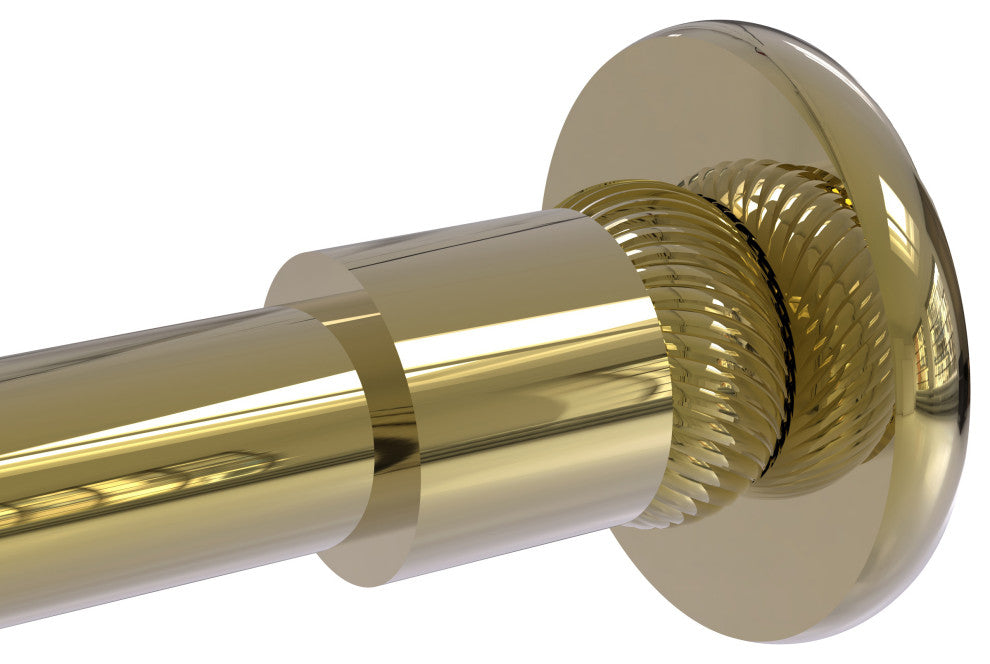 Shower Curtain Rod Brackets, Unlacquered Brass