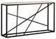 Deveron Faux Marble Skinny Console Table, Matte Black