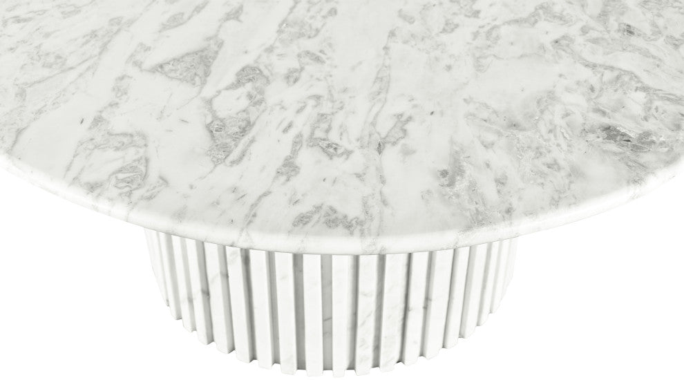 Genoa Marble Coffee Table, White