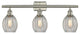 Eaton 3-Light LED Bath Fixture, Brushed Satin Nickel, Glass: Clear