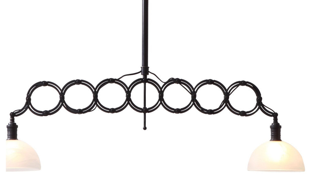 Pendant Ceiling Light Fixture, Glass Metal, Antique Black, Gold, Industrial