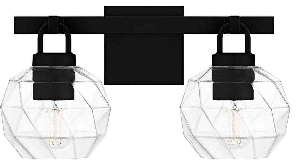 Celina Two Light Bath in Matte Black