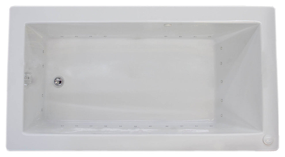 Bronzino 36 x 72 Rectangular Air Jetted Drop-In Bathtub with Left Drain