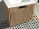 Ari Kitchen and Bath San Diego Bath Vanity, Weathered Fir, 24", Floating