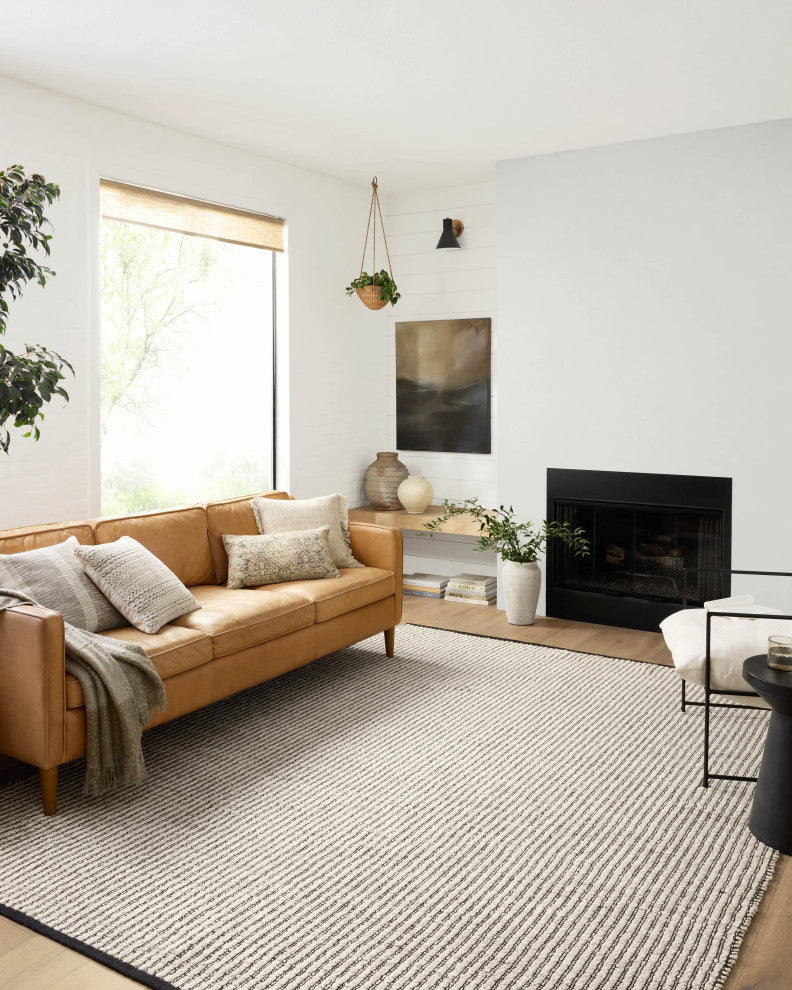 Angela Rose x Loloi Colton Ivory / Black 5''-0" x 7''-0" Area Rug