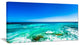 Seashore with Clear Water and Sky, Modern Seashore Canvas Art, 32"x16"