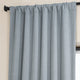Faux Linen Darkening Curtain Single Panel, Heather Gray, 50"x120"