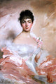 Charles Chaplin Woman in Pink, 18"x27" Wall Decal Print