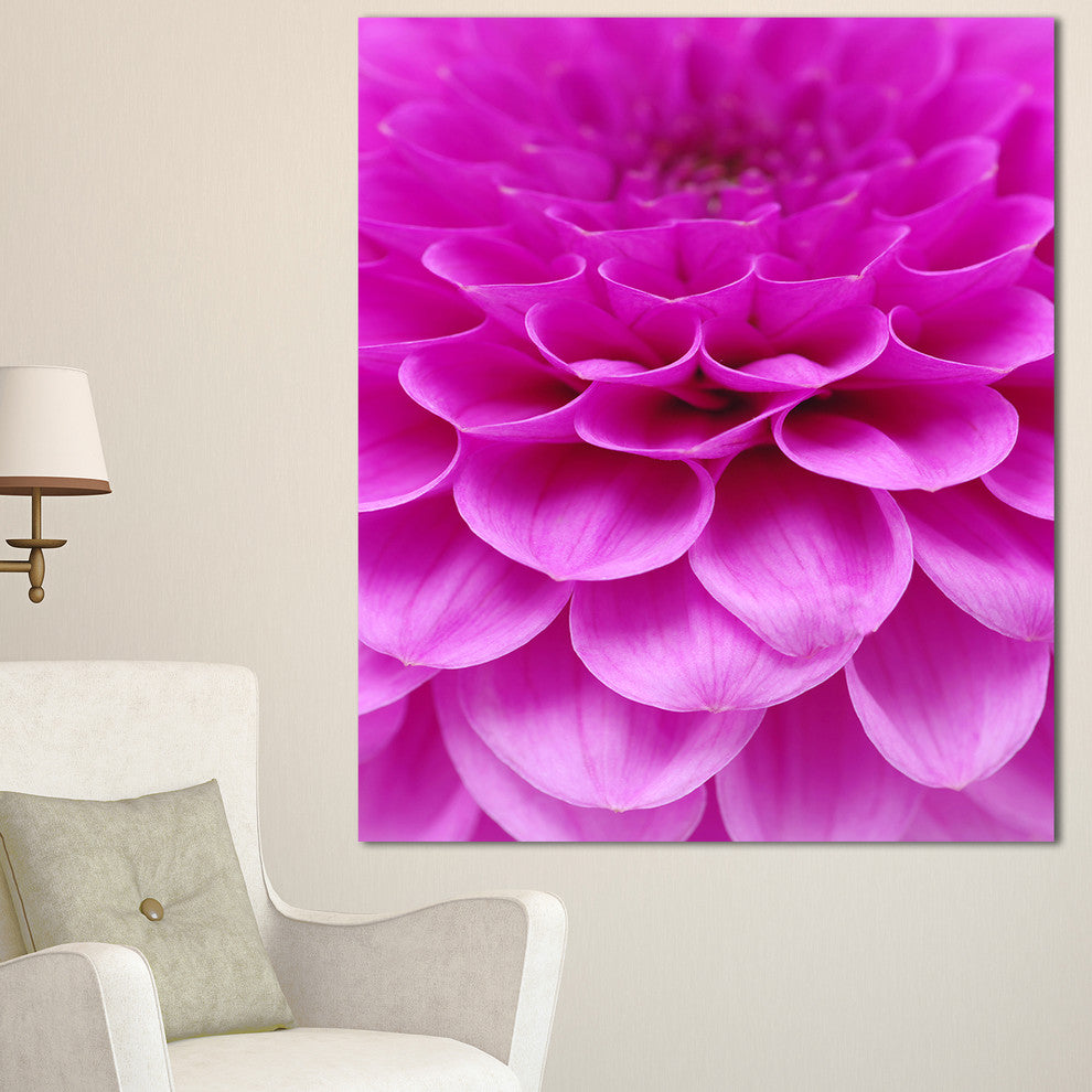 Abstract Purple Flower and Petals, Floral Canvas Art Print, 30"x40"
