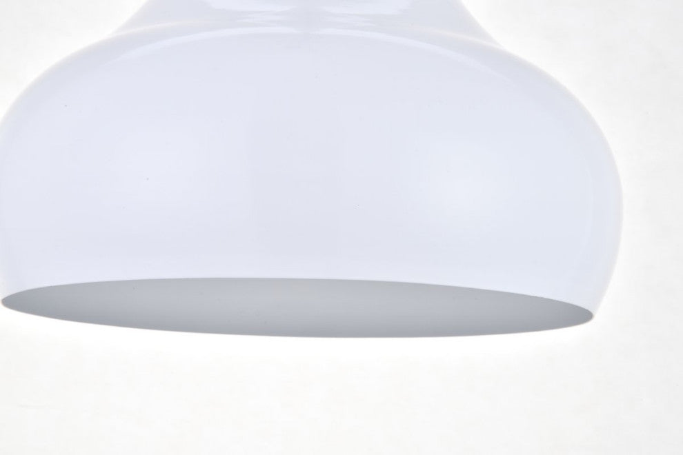 Courtney 1-Light White Pendant