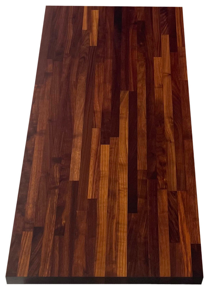 Sturdy 18" Deep Butcher Block Countertop, Walnut, 18" X 36"