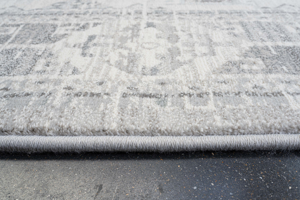 Essentials Whispers Ivory, Gray, and Beige Olefin Area Rug
