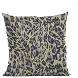 Granite Cheetah Embroidery Luxury Throw Pillow, Double sided 12"x20"