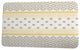 Upscale Getaway Scrambled Prints Geometric Print Bath Mat, Yellow, 17"x24"