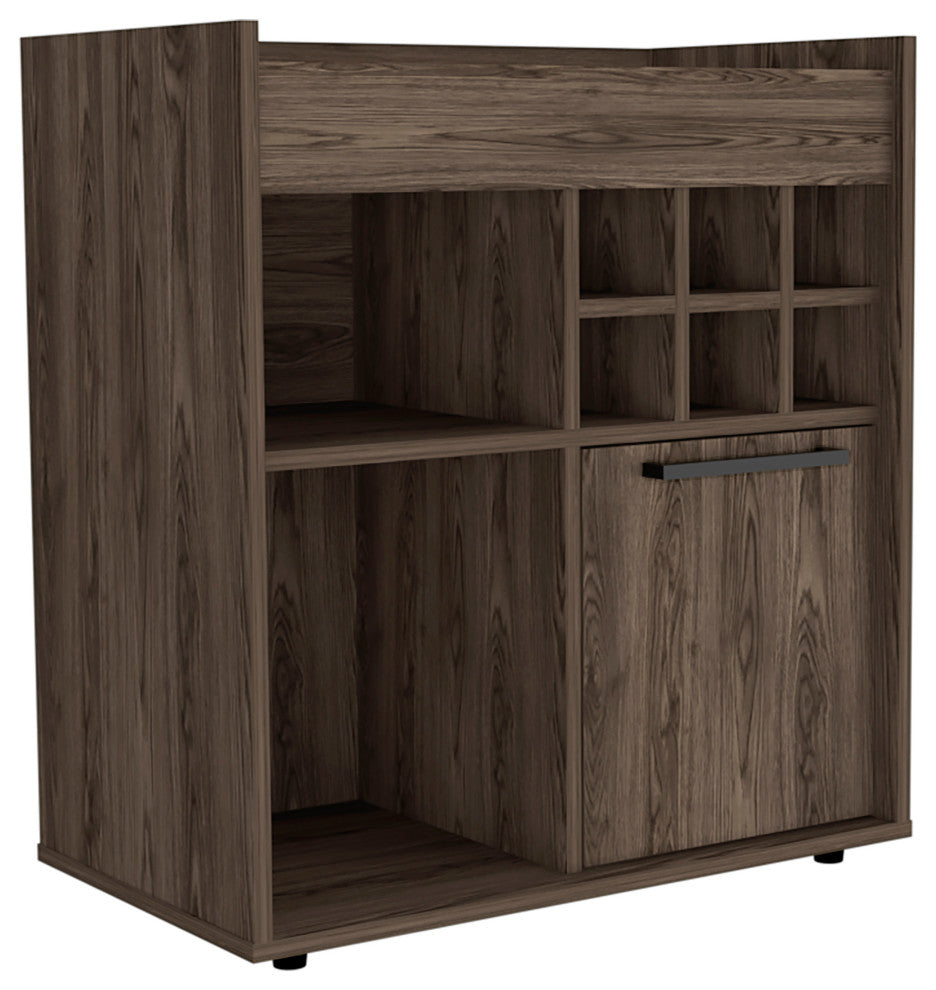 DEPOT E-SHOP Pasadena Bar Cabinet With Divisions