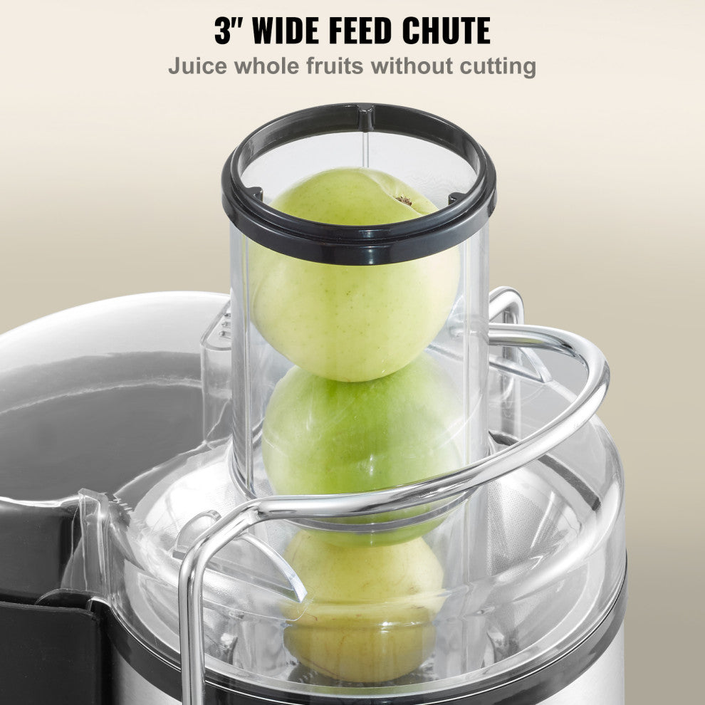 VEVOR Centrifugal Juicer Machine Fruits Vegetables Juice Extractor 850W 5 Speeds
