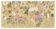 "Decorative Pastel Flowers" Digital Paper Print by Silvia Vassileva, 50"x26"