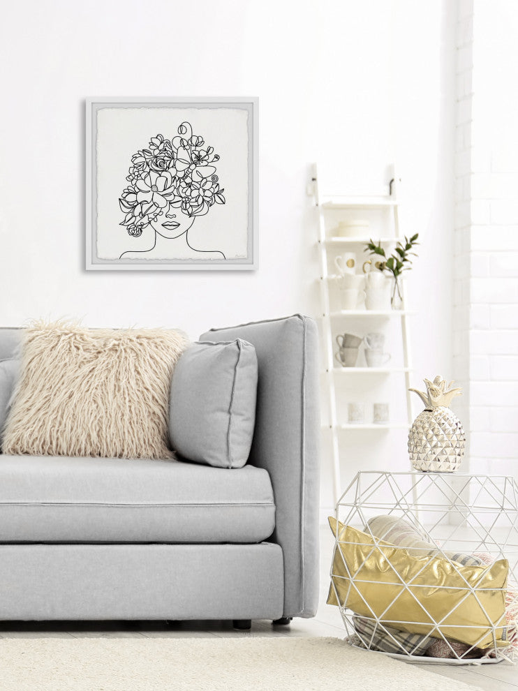 "Let Your Dreams Blossom" Framed Painting Print, 12x12