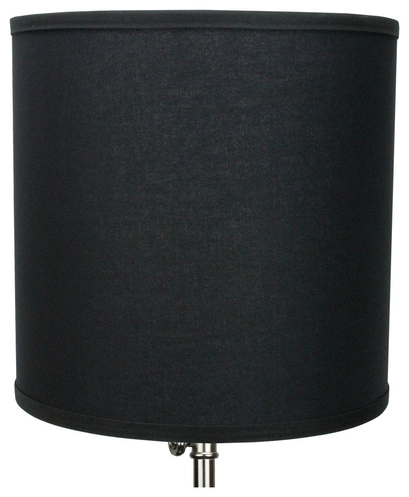 FenchelShades Drum Lampshade 12"x12"x12", Linen Black