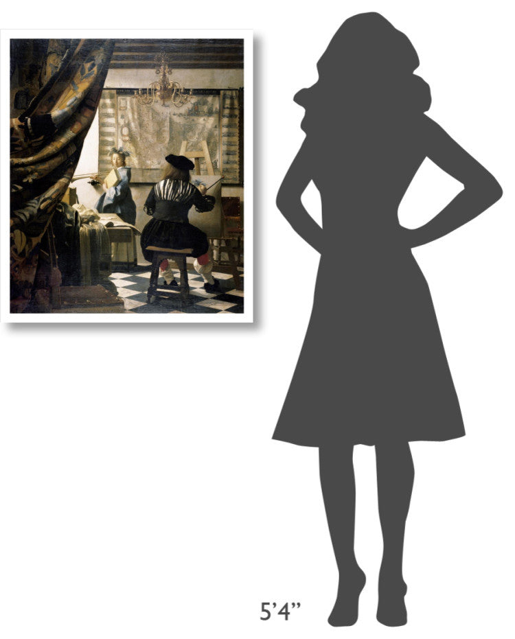 "The Artist's Studio" Digital Paper Print by Johannes Vermeer, 28"x32"
