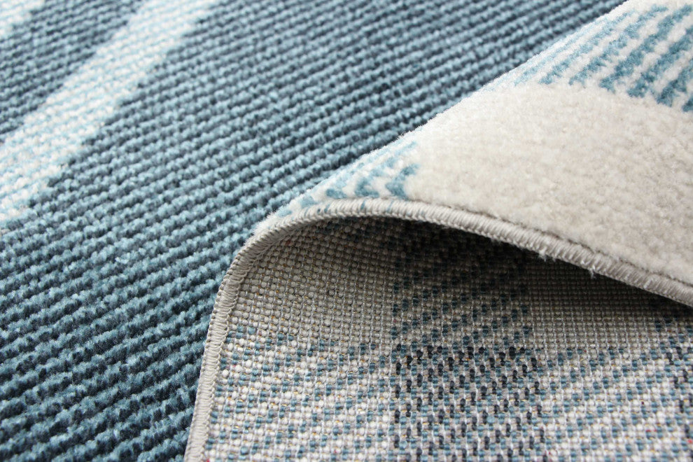 Aqua Roma Area Rug, Blue, 8'x10'