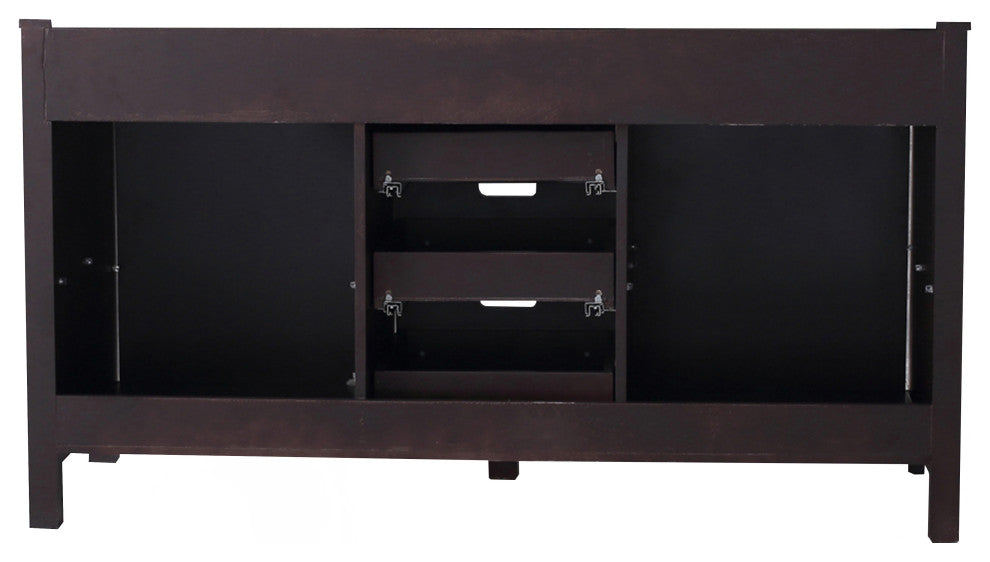 Marsyas 60" Brown Bathroom Bath Storage Vanity Cabinet Only
