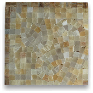 Marble Mosaic Border Decorative Tile Possesion Onyx 5.9x5.9 Polished, 1 piece