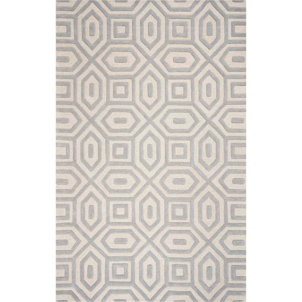 KAS Eternity 1062 Gray Escape Area Rug, 4'x6'