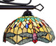 Empress Dragonfly Tiffany-Style Dark Bronze 3 Light Island Pendant 48" Wide