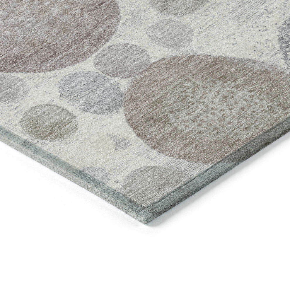 Machine Washable Indoor/Outdoor Chantille ACN1896 Ivory 10' x 14' Rug