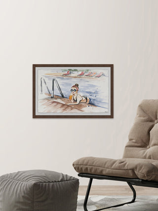"Freshen Up" Framed Painting Print, 36"x24"