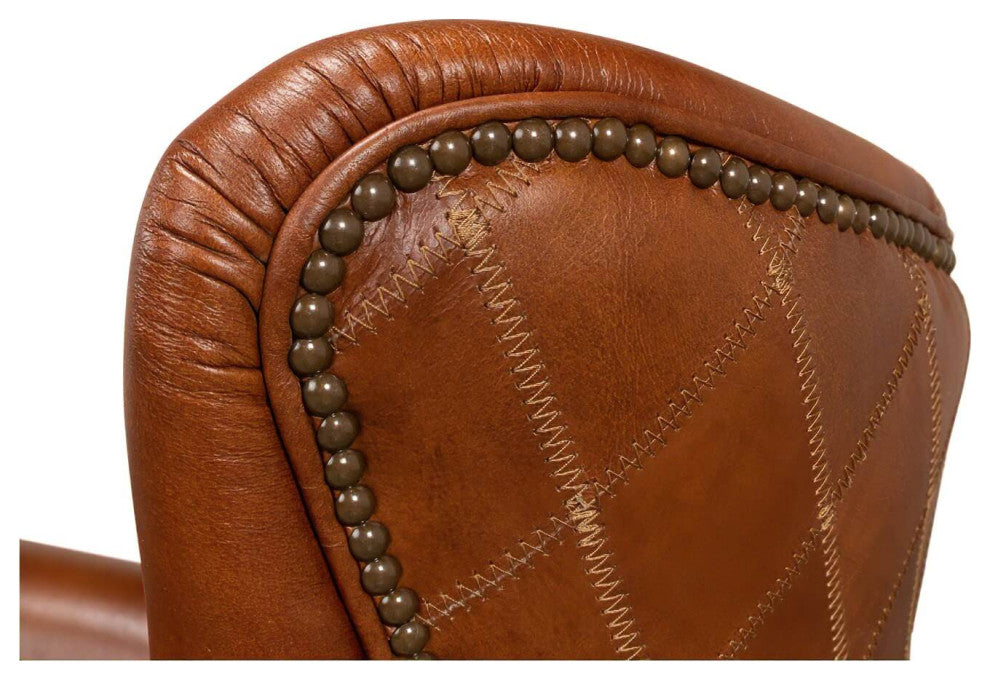 Classic Quilted Leather Armchair